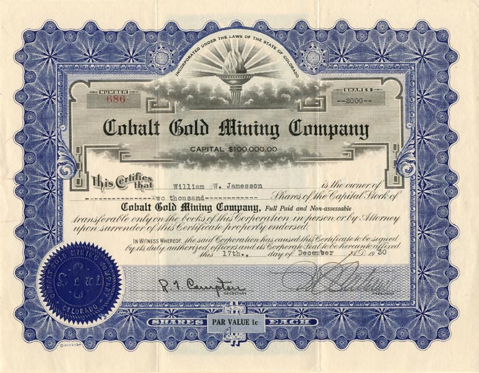 Cobalt Gold Mining Co.